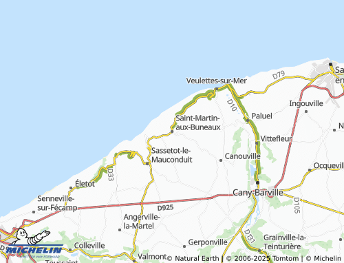 MICHELIN Saint-Martin-aux-Buneaux map - ViaMichelin