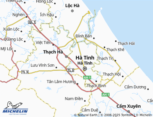 Kaart MICHELIN Thạch Trung - ViaMichelin