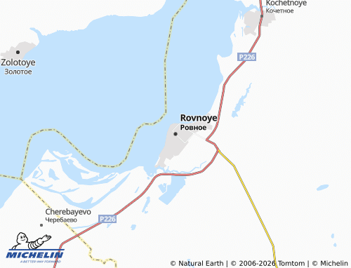 MICHELIN-Landkarte Rovnoye - ViaMichelin