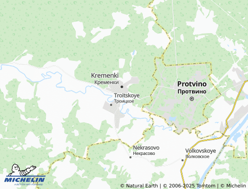 MICHELIN Staryye Kremenki map - ViaMichelin