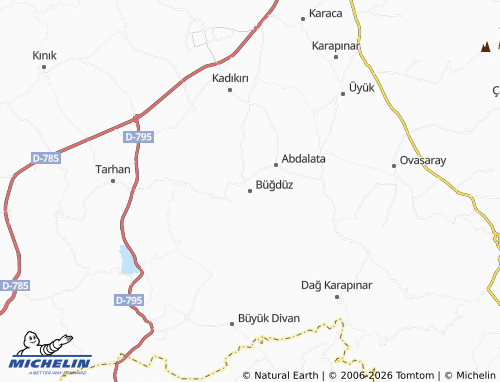Kaart MICHELIN Büğdüz - ViaMichelin