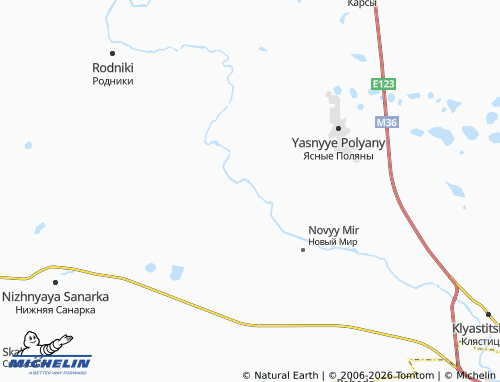 MICHELIN-Landkarte Uvarovo - ViaMichelin