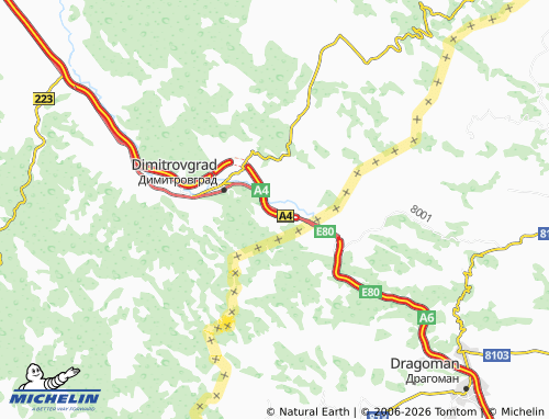 Mapa MICHELIN Gradinje - ViaMichelin