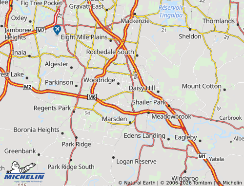 MICHELIN Logan Central map - ViaMichelin