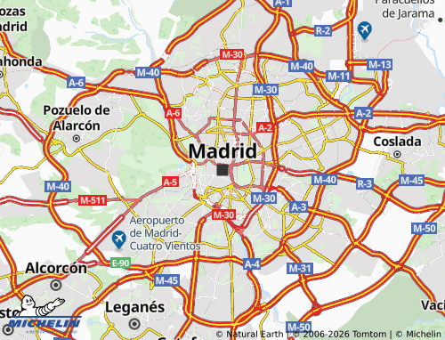 MICHELIN-Landkarte Madrid - ViaMichelin