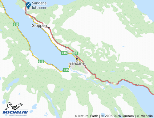 Mapa MICHELIN Sandane - ViaMichelin