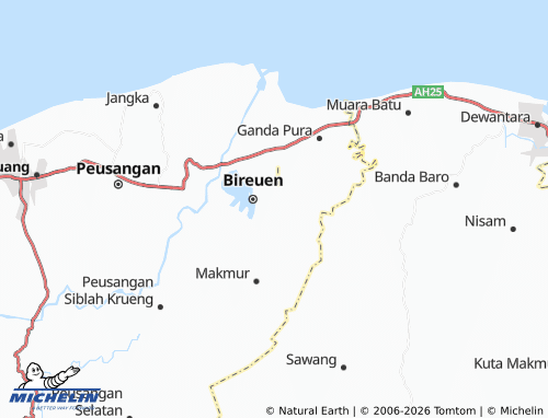 Mapa MICHELIN Paloh Kayee Kunyet - ViaMichelin
