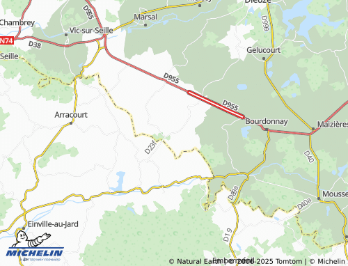 Carte MICHELIN Moncourt - ViaMichelin