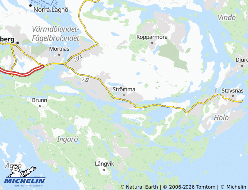 Carte MICHELIN Strömma - ViaMichelin