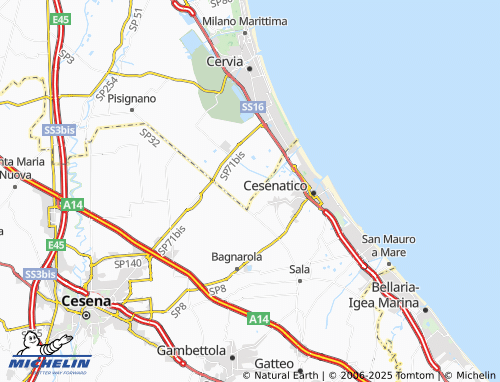 MICHELIN Visdomina map - ViaMichelin