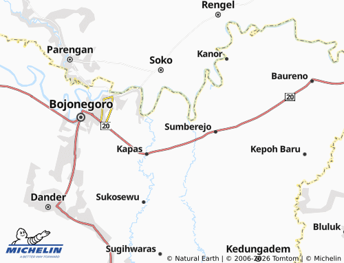 MICHELIN-Landkarte Lengkong - ViaMichelin
