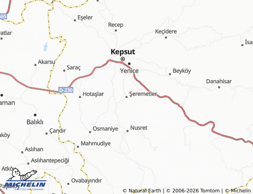 MICHELIN Şeremetler map - ViaMichelin