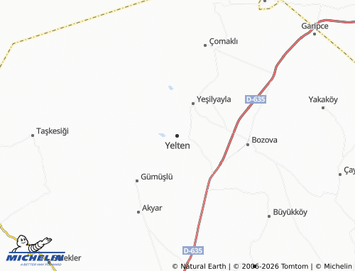 MICHELIN Yelten map - ViaMichelin