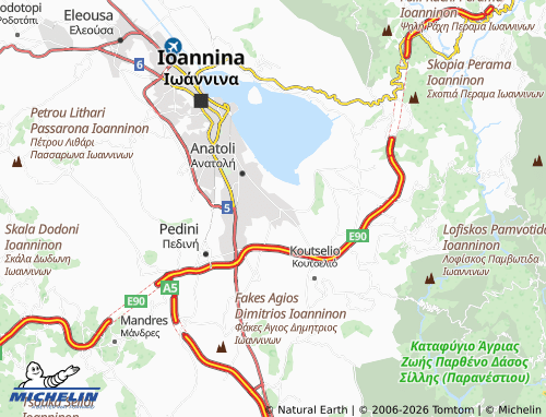 MICHELIN Katsikas map - ViaMichelin