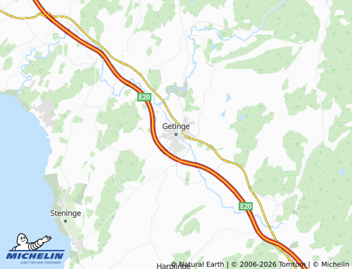 Carte MICHELIN Getinge - ViaMichelin