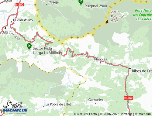 Carte MICHELIN Fornells de la Muntanya - ViaMichelin