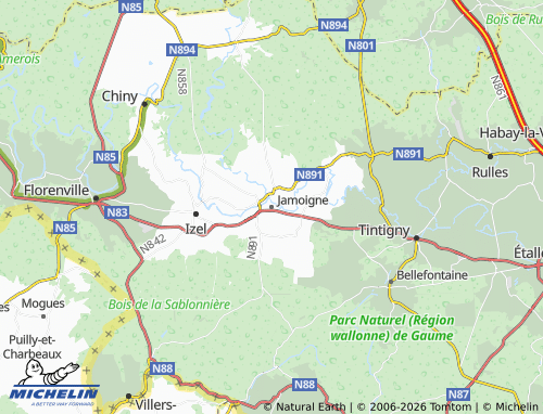 Kaart MICHELIN Jamoigne - ViaMichelin