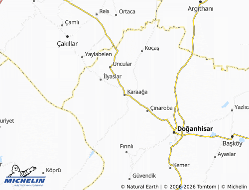 MICHELIN Karaağa map - ViaMichelin