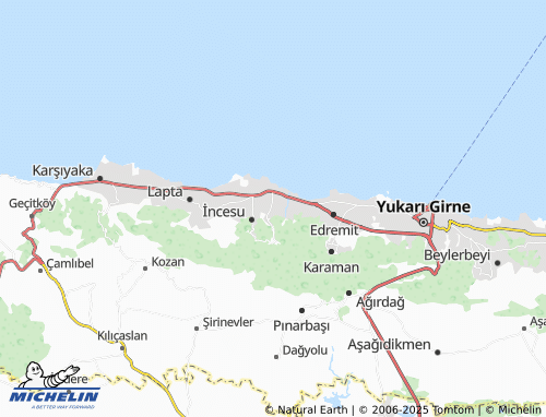 Carte MICHELIN Yeşiltepe - ViaMichelin