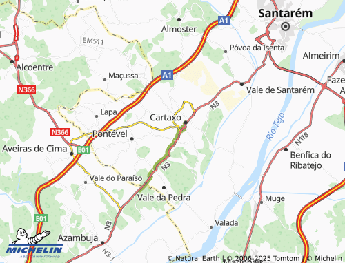 Carte MICHELIN Casal da Boavista - ViaMichelin