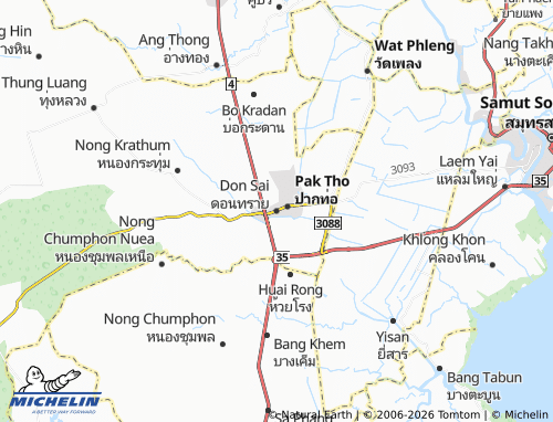 Mapa MICHELIN Don Sai - ViaMichelin