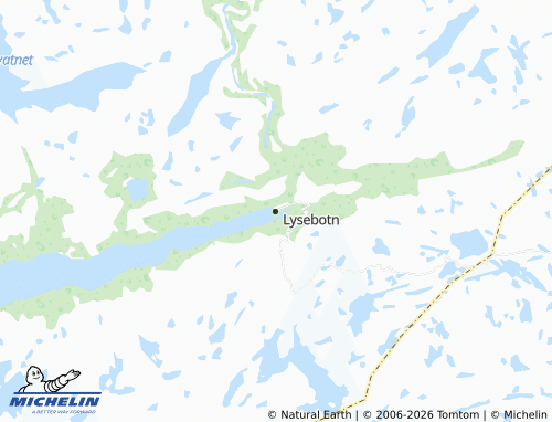 Carte MICHELIN Lysebotn - ViaMichelin