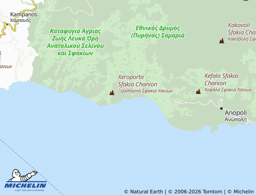 Mappa MICHELIN Agia Roumeli - ViaMichelin