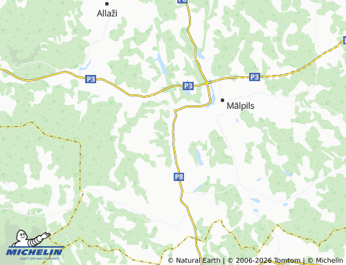 MICHELIN Upmalas map - ViaMichelin