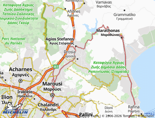 Mapa MICHELIN Drosia - ViaMichelin