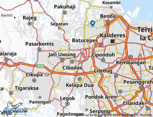 MICHELIN Cimone Jaya map - ViaMichelin