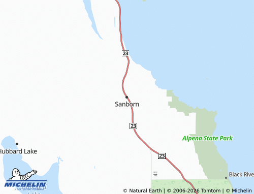 Mappa MICHELIN Sanborn - ViaMichelin