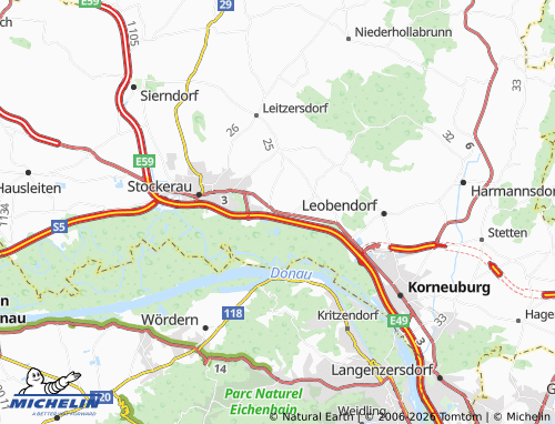 MICHELIN Spillern map - ViaMichelin