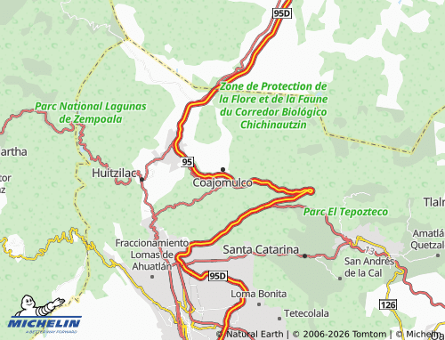 MICHELIN Coajomulco map - ViaMichelin
