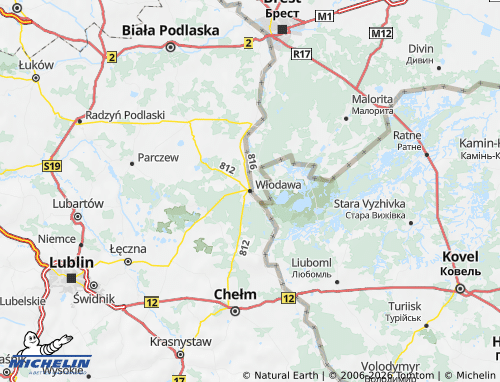 MICHELIN-Landkarte Wlodawski - ViaMichelin