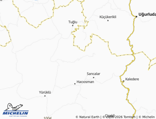 MICHELIN Topuz map - ViaMichelin