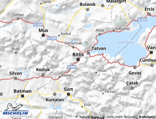 Kaart MICHELIN Bitlis - ViaMichelin