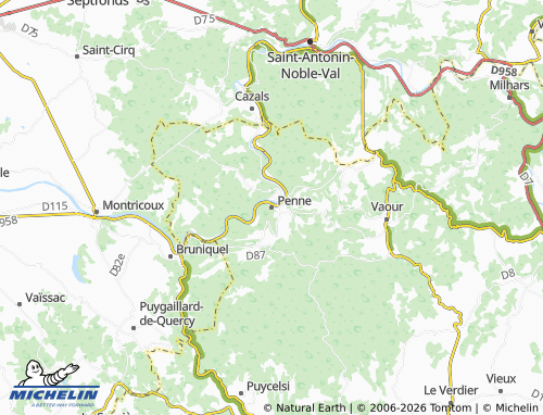 Mappa MICHELIN Penne - ViaMichelin