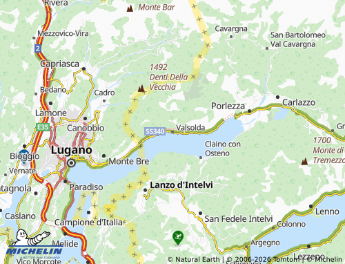 Mapa MICHELIN Valsolda - ViaMichelin