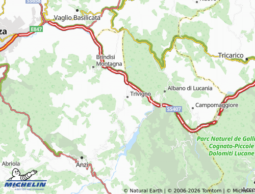 Carte MICHELIN Trivigno - ViaMichelin