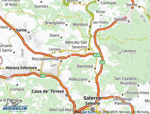 MICHELIN Acquarola map - ViaMichelin
