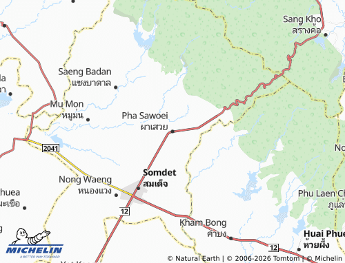 Mapa MICHELIN Pha Sawoei - ViaMichelin