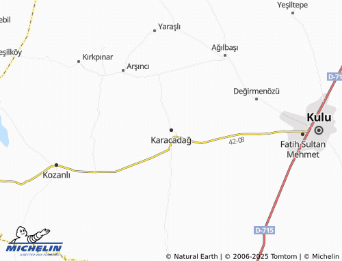 MICHELIN Karacadağ map - ViaMichelin