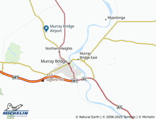 Kaart MICHELIN Murray Bridge East - ViaMichelin