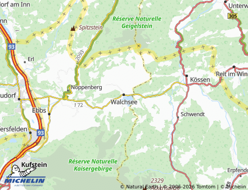 Carte MICHELIN Walchsee - ViaMichelin