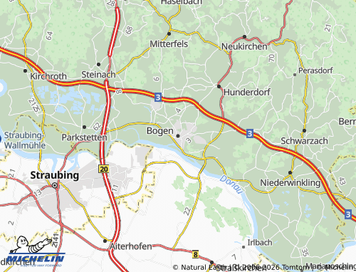 MICHELIN-Landkarte Bogen - ViaMichelin