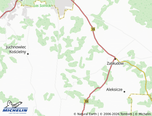 MICHELIN-Landkarte Żuki - ViaMichelin