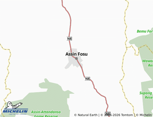 MICHELIN-Landkarte Assin Fosu - ViaMichelin