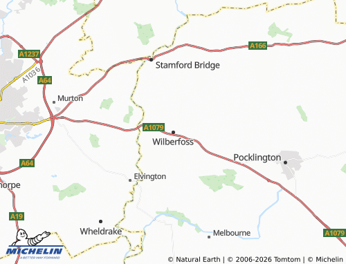 MICHELIN Wilberfoss map - ViaMichelin