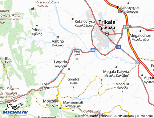 MICHELIN Pigi map - ViaMichelin