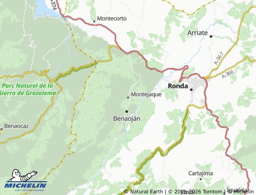 Kaart MICHELIN Montejaque - ViaMichelin